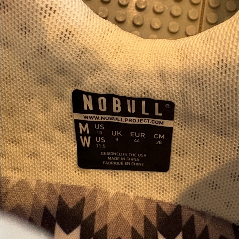 NOBULL White and Gray Patterned Sneakers - Picture 5 of 5